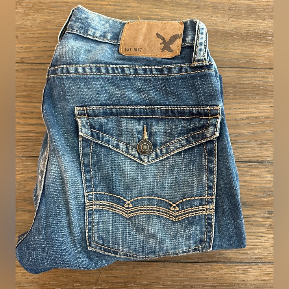 American Eagle Outfitters Blue Bootcut Jeans Size 30x28